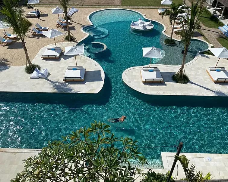 Community wellness event, pronoia pool, bali resort
