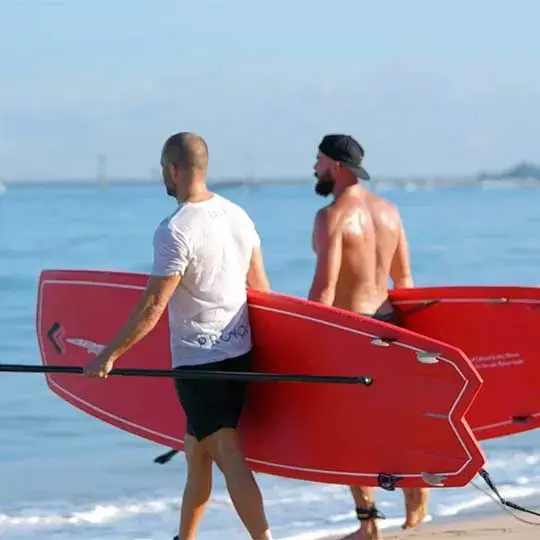 Surfing session during the Fitness & Yoga Retreat
